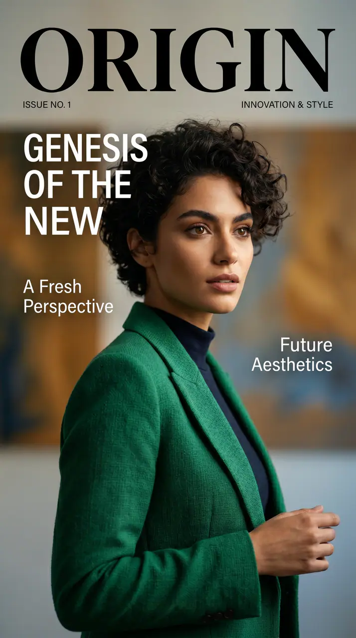 Preview the AI Original Editorial Magazine Cover motion direction