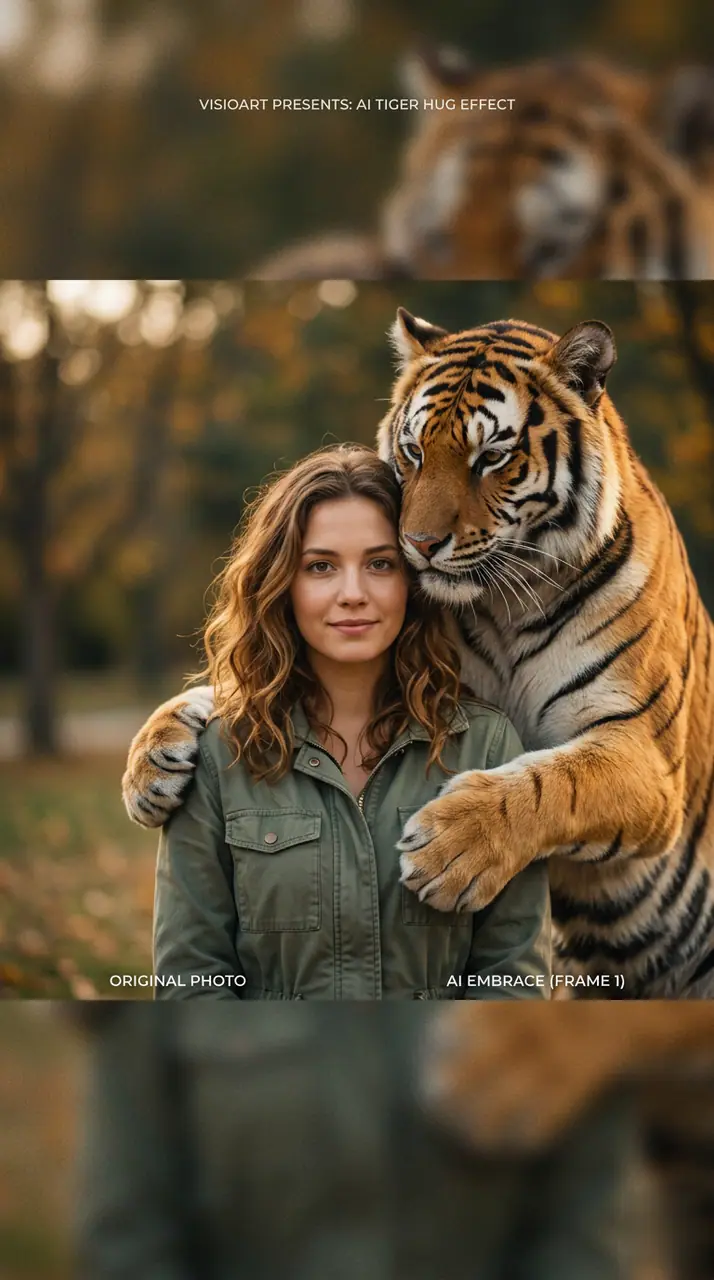 Preview the AI Tiger Hug motion direction