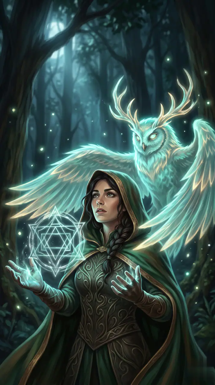 Preview the AI Original Arcane Guardian Portrait motion direction