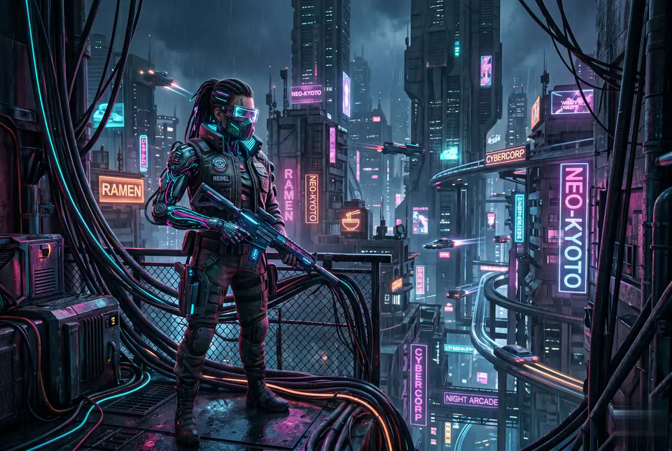 Cyberpunk Wallpaper Generator