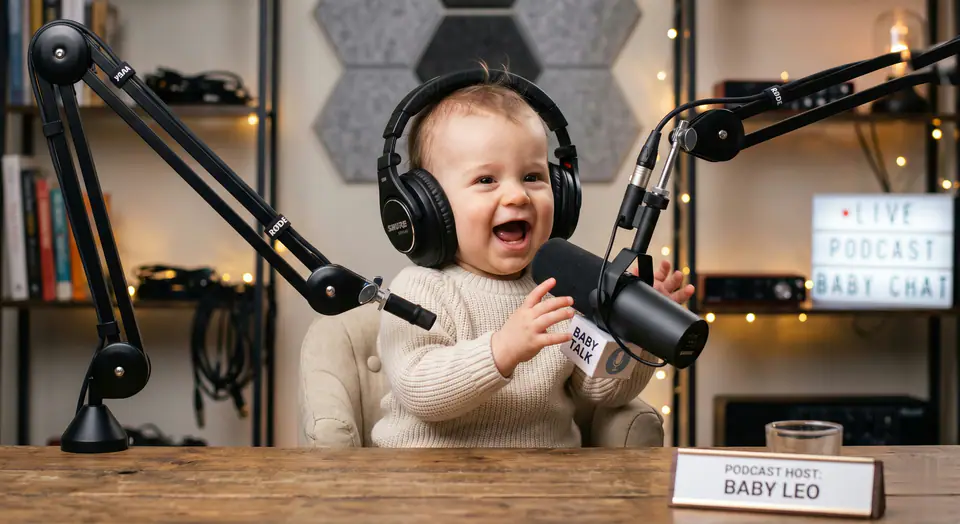 Preview the AI Baby Podcast motion direction
