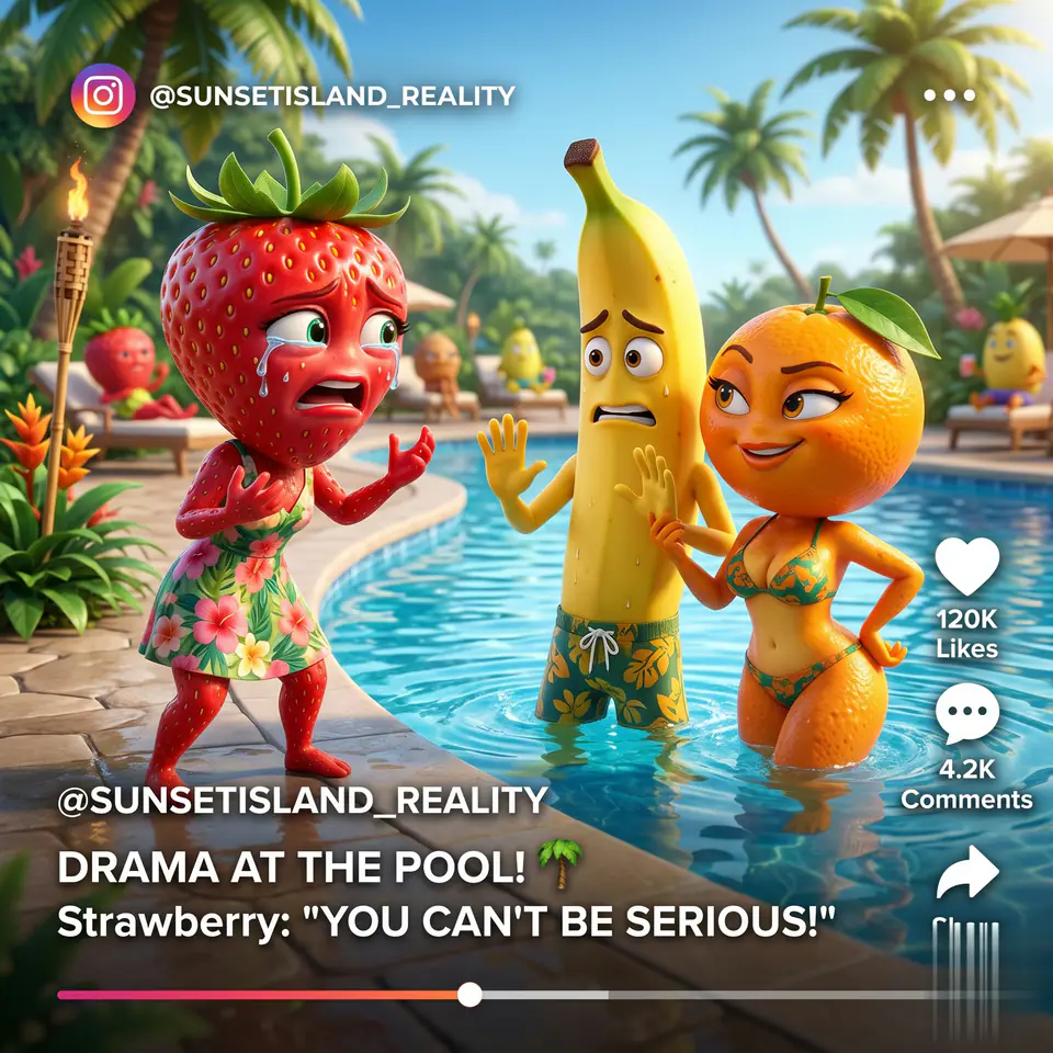 Preview the AI Fruit Love Island motion direction
