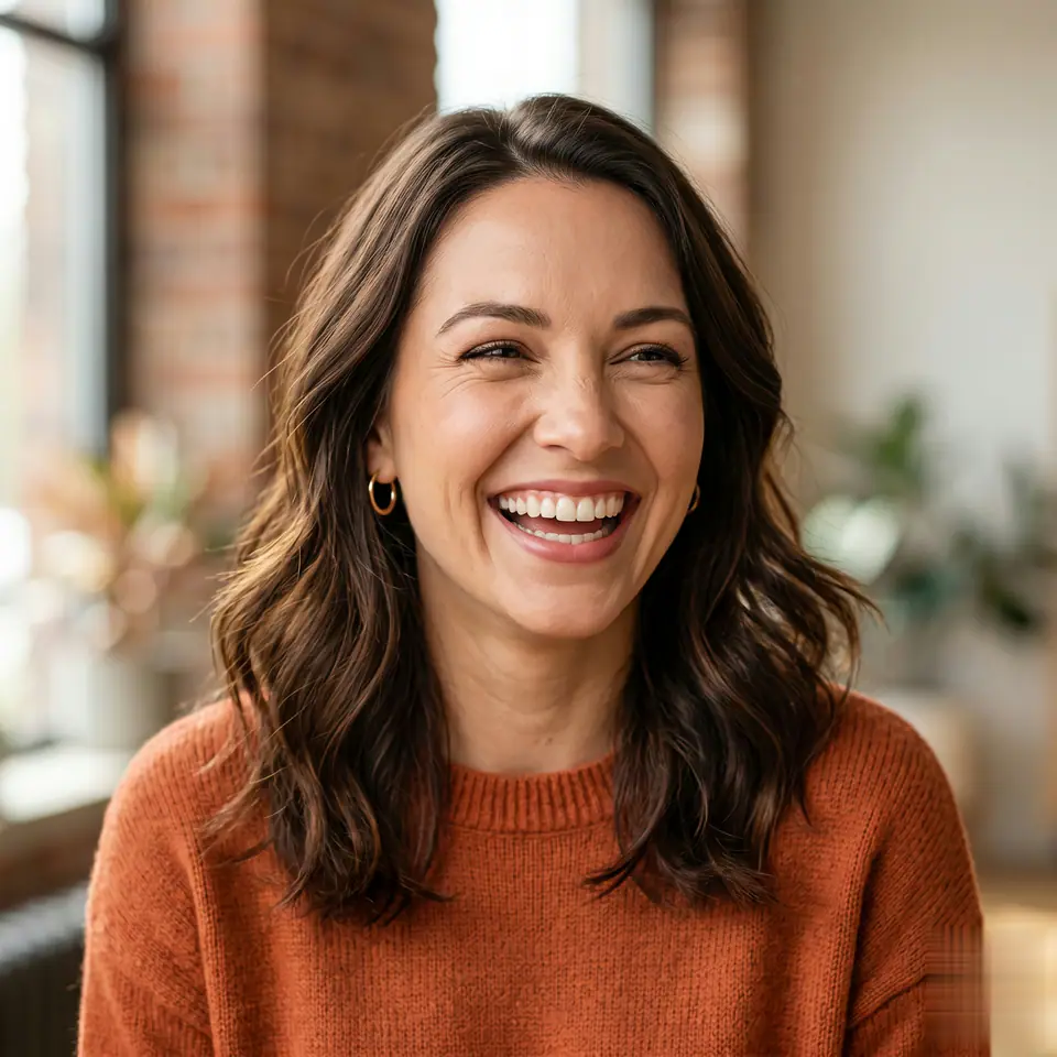 AI Laughing Face Effect Video Prompt Template visual example