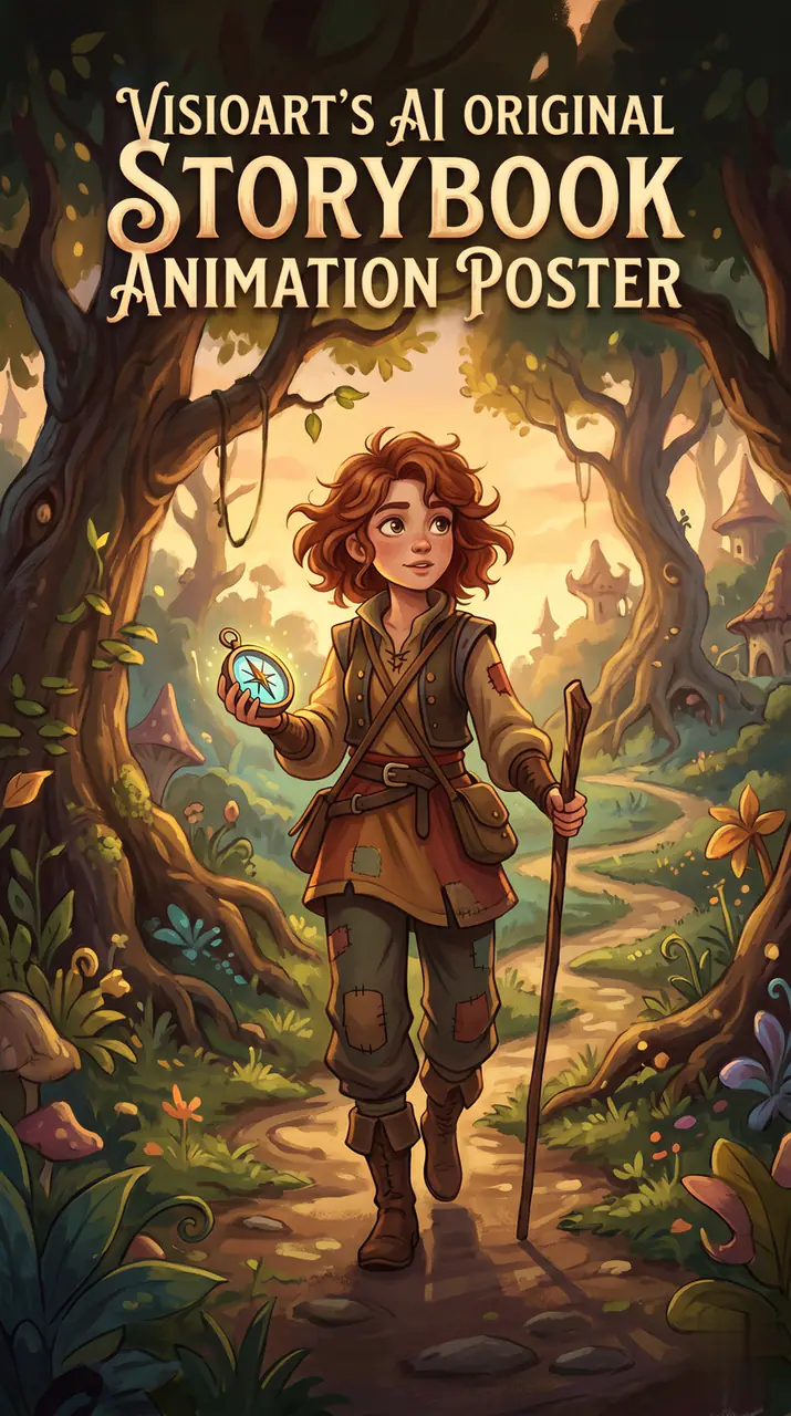 Preview the AI Original Storybook Animation Poster motion direction