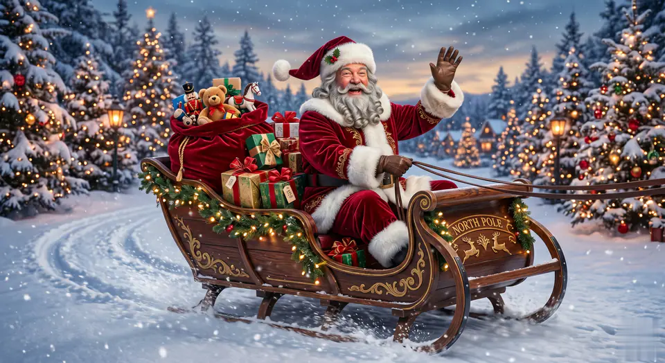 AI Santa Video Prompt Template visual example