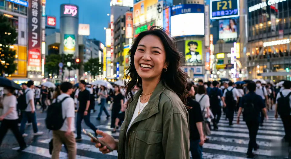 Preview the AI Shibuya Crossing Video motion direction