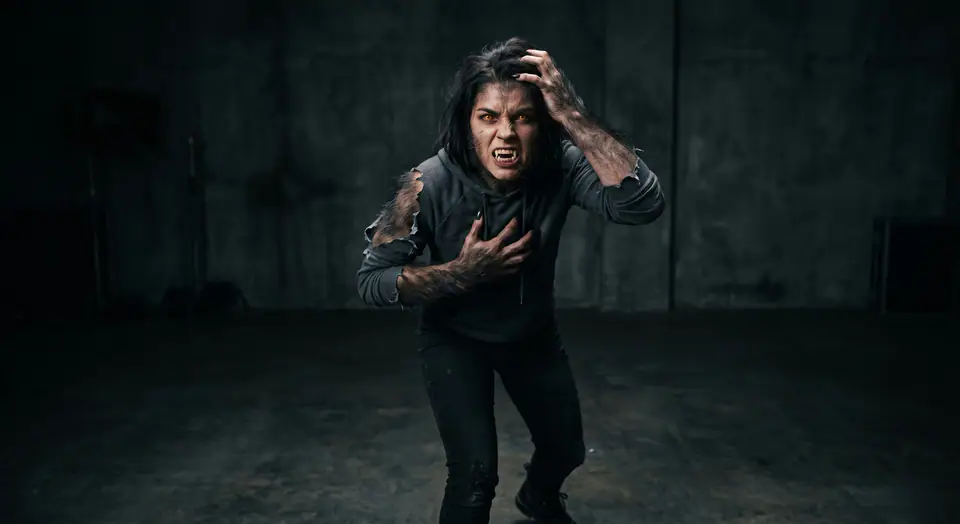 AI Werewolf Video Prompt Template visual example