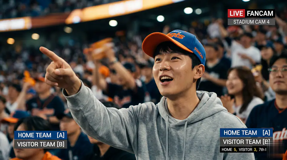 AI Baseball Fancam video prompt Template preview