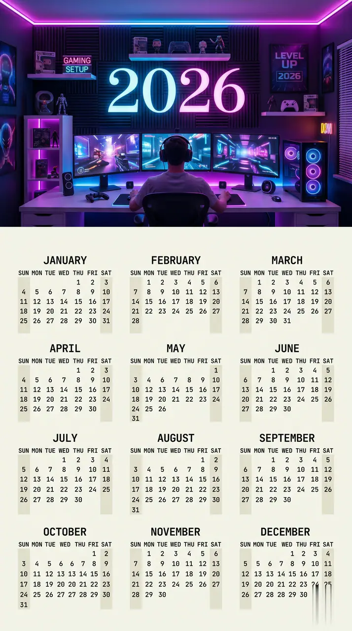 AI 2026 calendar Generator concept