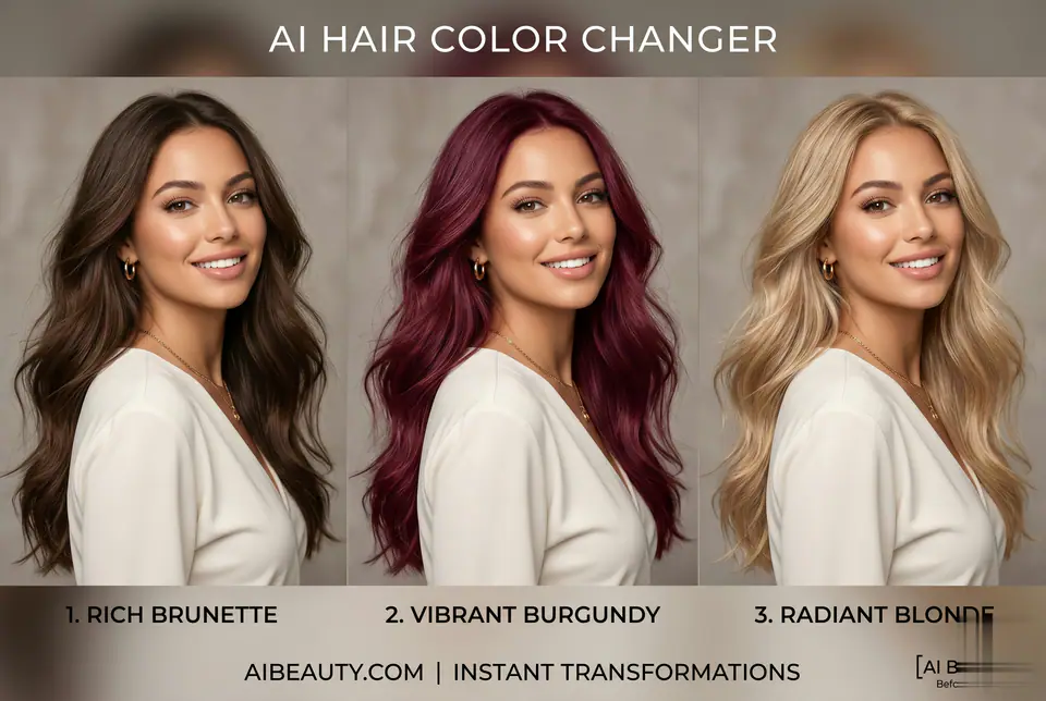 AI Hair Color Chnager concept