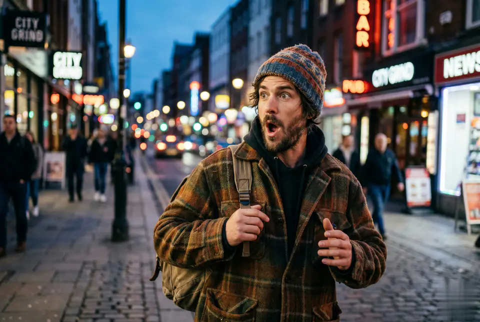 AI Homeless Man concept