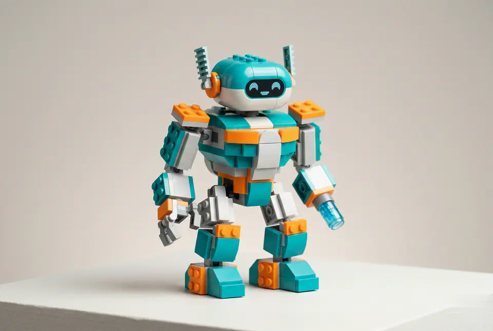 AI Original Building-Block Character Generator concept