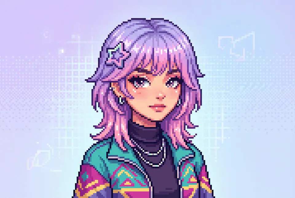 AI Pixel Image Generator concept