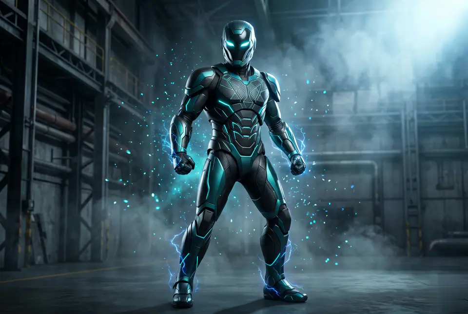 AI Original Masked Hero Transformation concept