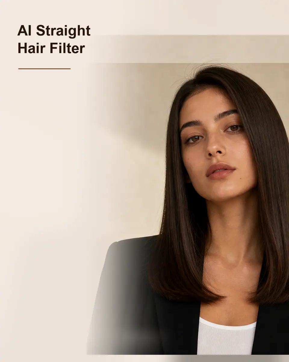 AI Straight Hair Filter concept