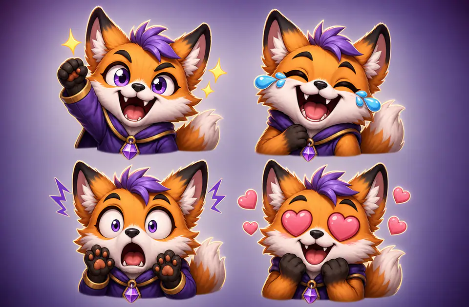 AI Twitch Emote Maker concept