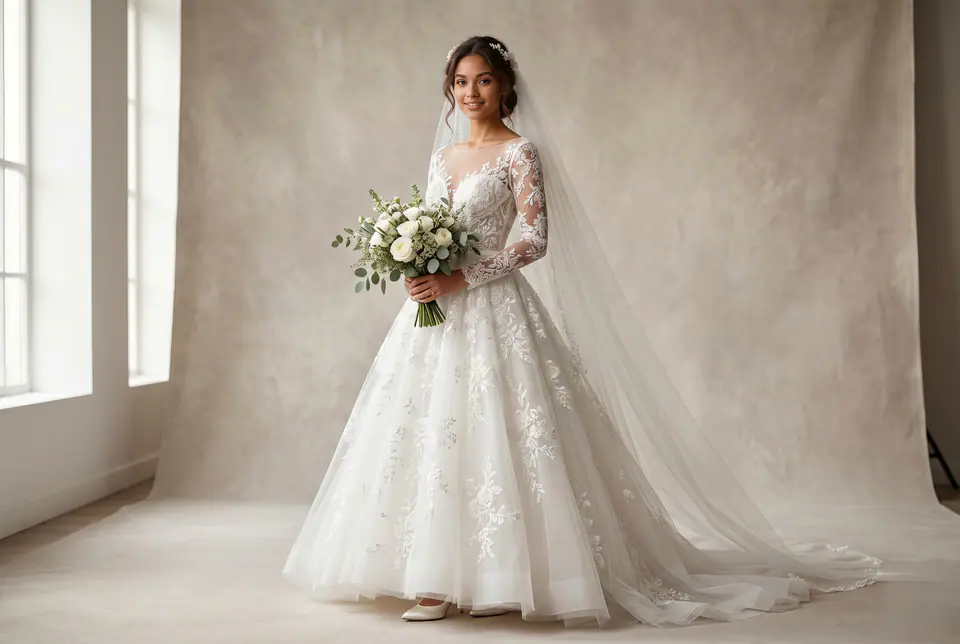 AI Wedding Dress Generator concept