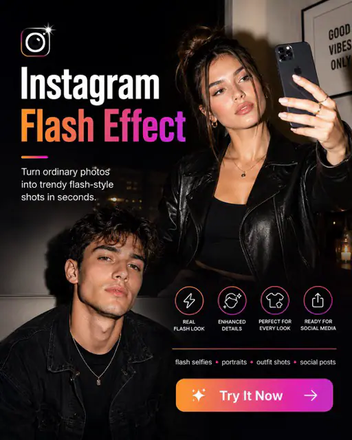 Instagram Flash Effect concept