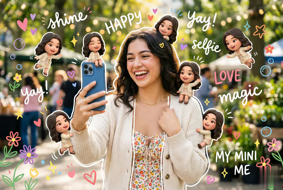 Mini Me Selfie concept