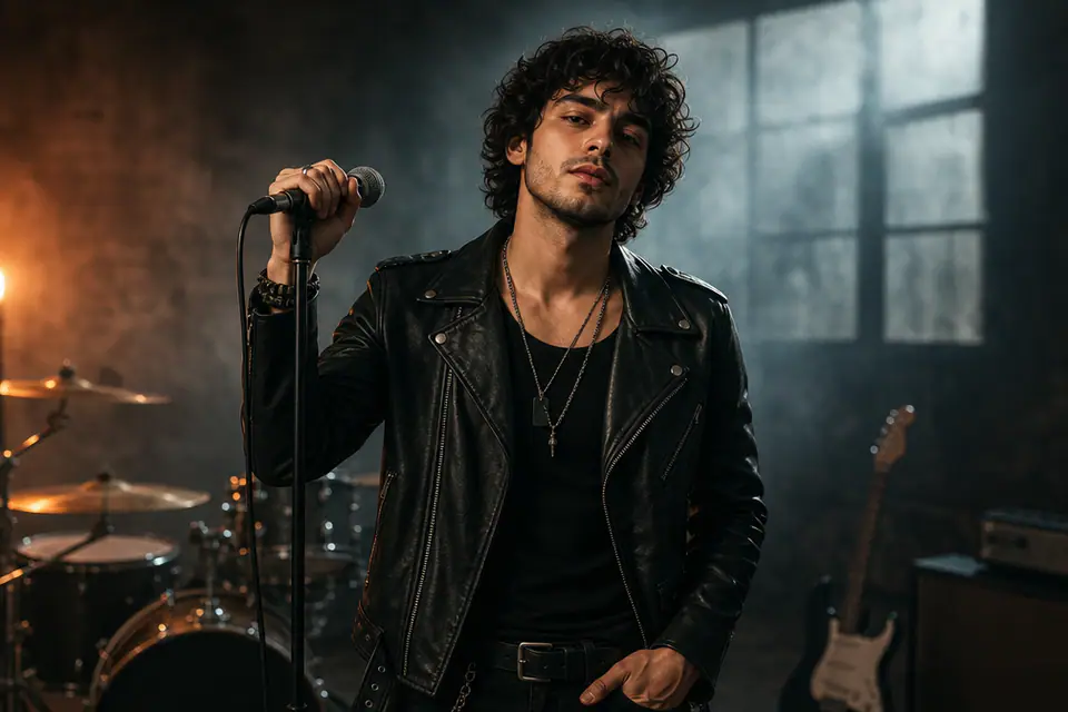 Musician Photoshoot AI concept