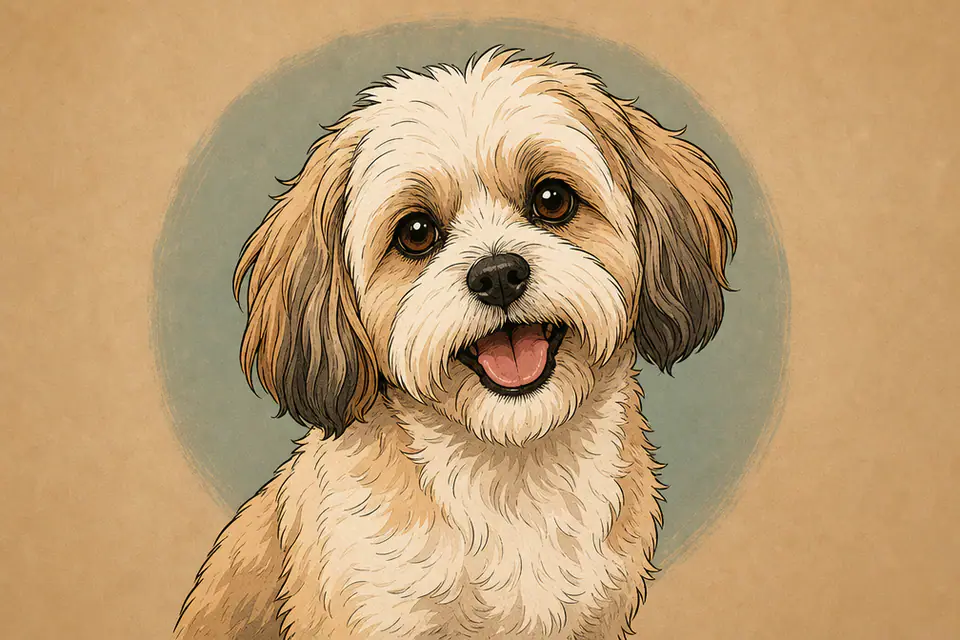 AI Original Minimal Comic Pet Portrait concept