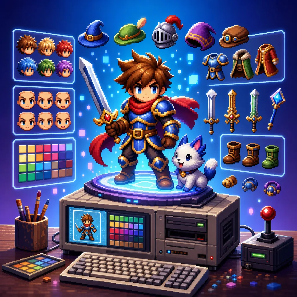 16-Bit Character Generator concept