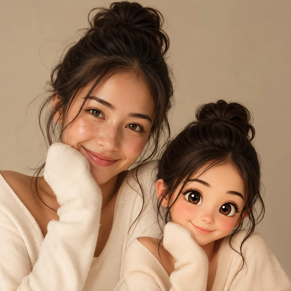 Kawaii MIni Me Selfie concept