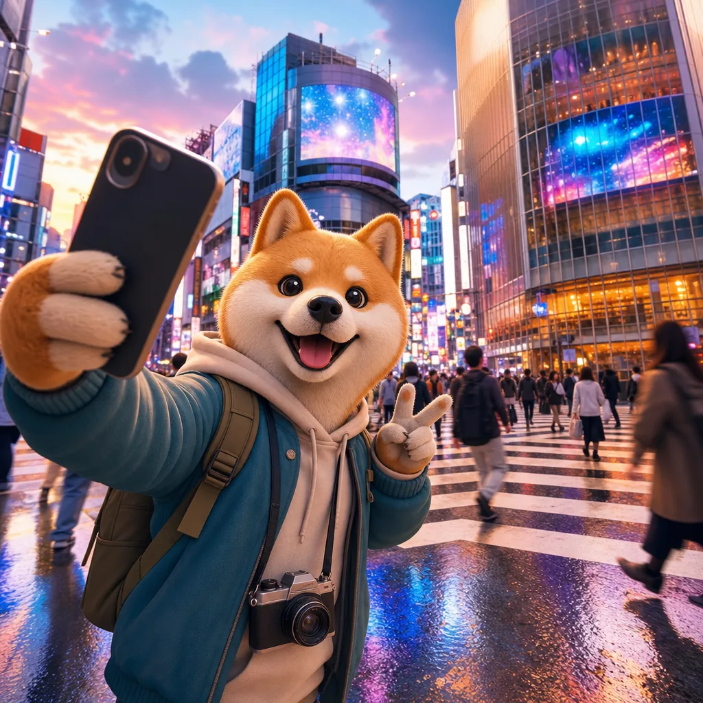 AI Shibuya Crossing Photo concept