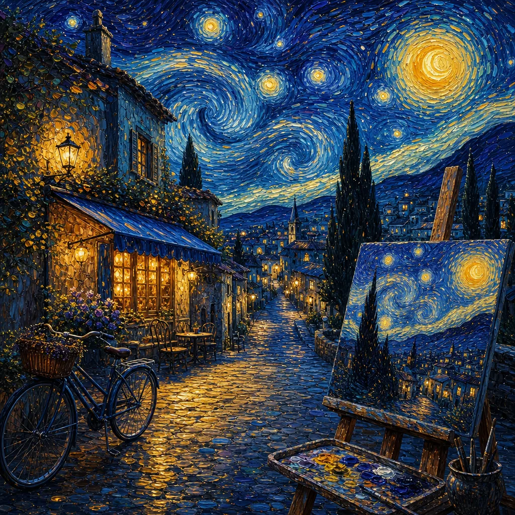 Van Gogh Effect concept